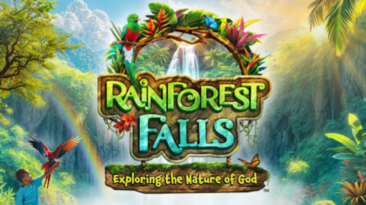 RAINFOREST FALLS VBS 2026 logo