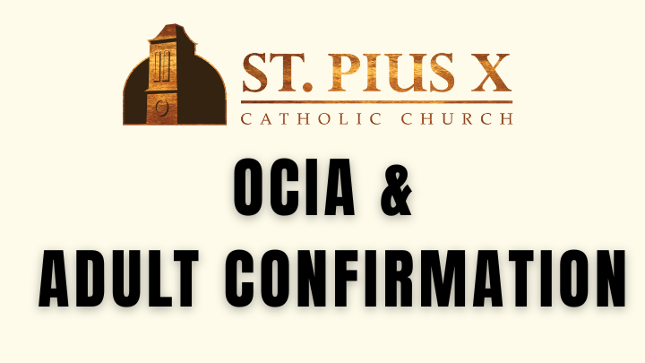 OCIA & Adult Confirmation Spring 2026 logo