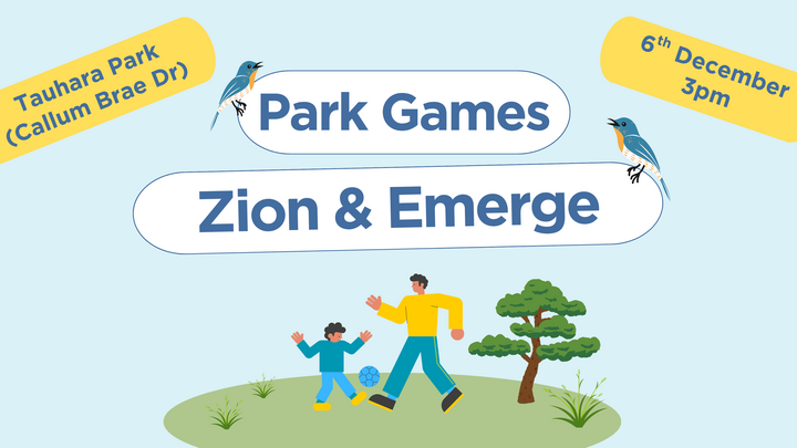 Zion & Emerge - Games & Sausage Sizzle logo