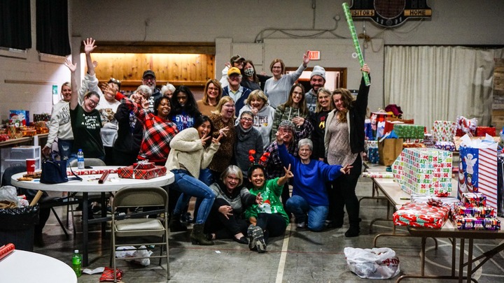 Angel Tree Christmas Wrapping Pizza Party logo