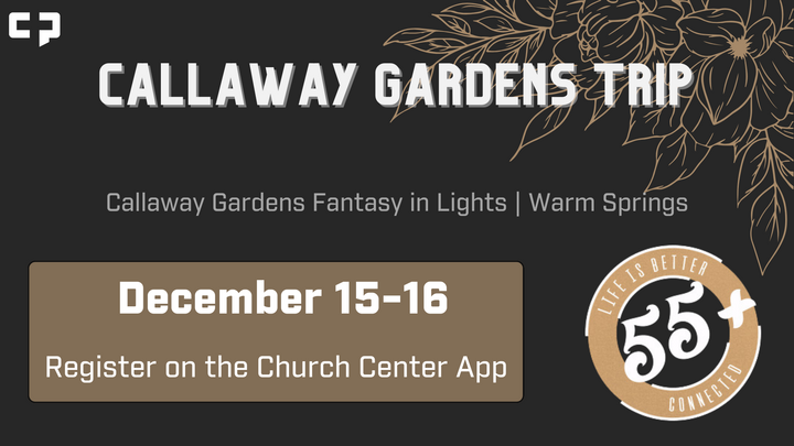 55+ Callaway Gardens Trip logo
