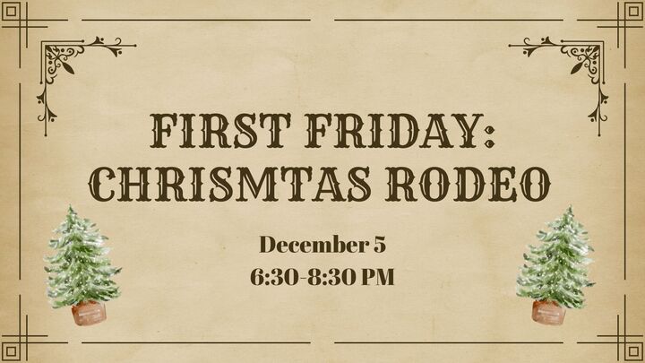 FIRST FRIDAY: Christmas Rodeo logo