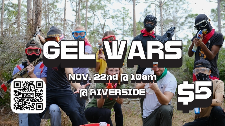 High School Gel Blaster War logo