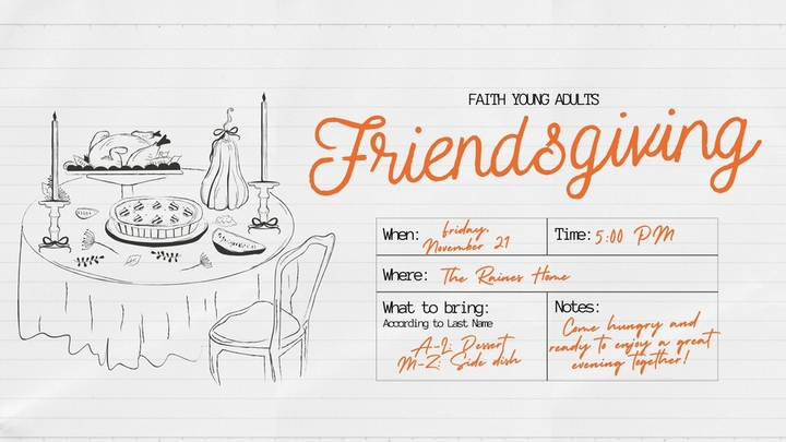 Young Adults Friendsgiving logo