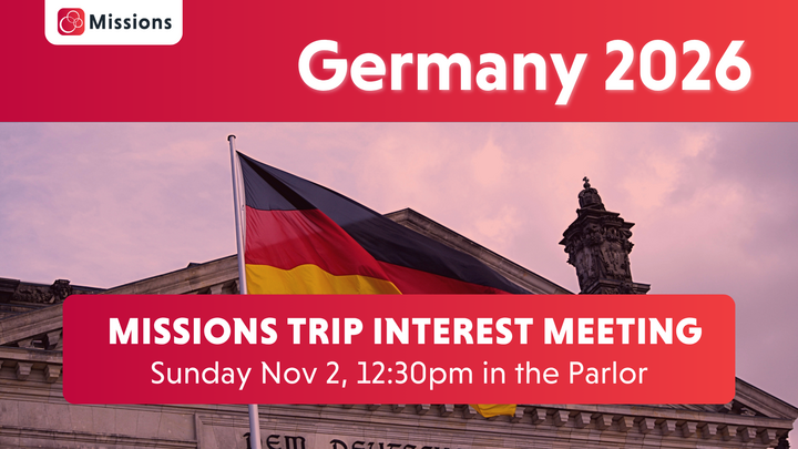 Germany Missions Trip - 2026 Information Meeting logo