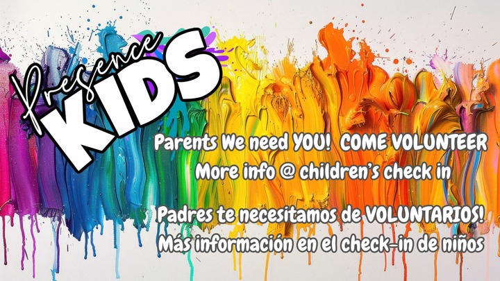 Sign up for Presence Kids Volunteer  logo