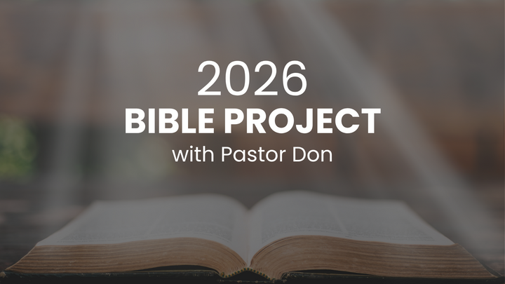 Pastor Don's Bible Project 2026 logo