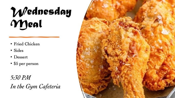 Midweek Meal @ Cramerton Church: Fried Chicken logo