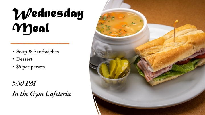 Midweek Meal @ Cramerton Church: Soups & Sandwiches logo