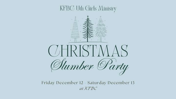 KFBC Uth Girls Christmas Slumber Party logo