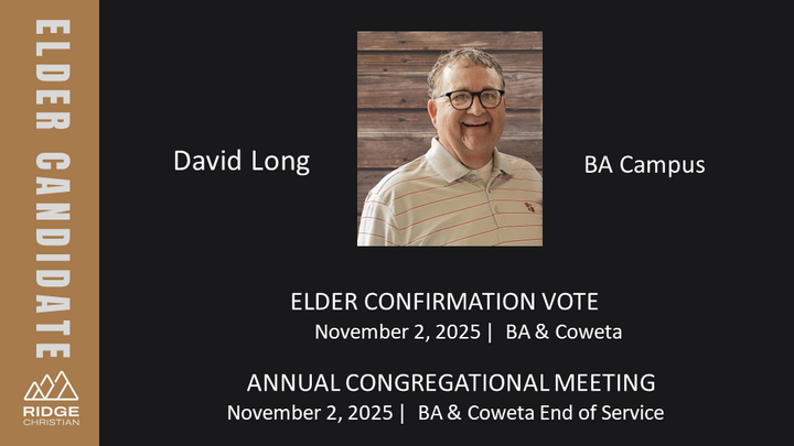 Elder Confirmation Vote and Congregational Meeting logo