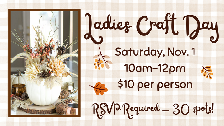 Ladies Fall Craft Day logo