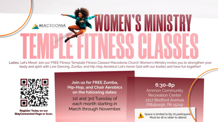 Women's Ministry Temple Fitness Classes logo