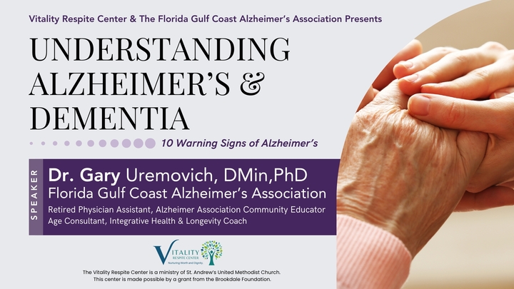 Vitality Event: Recognizing and Understanding Dementia logo