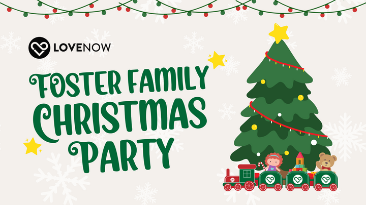 LoveNOW Foster Family Christmas Party logo