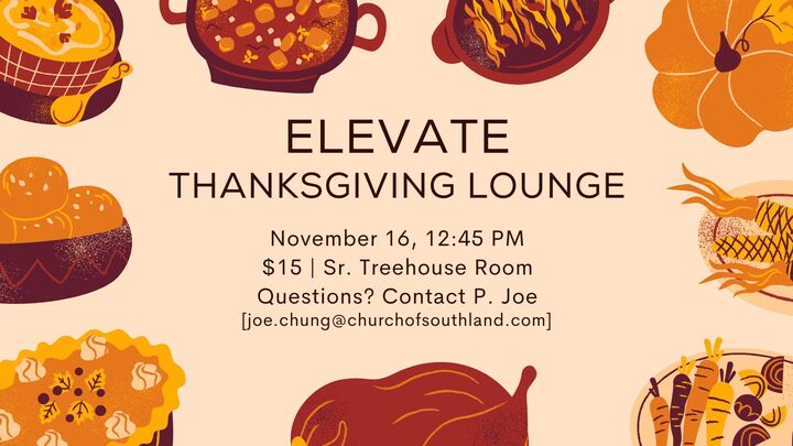 ELEVATE Thanksgiving Lounge 11/16/2025 logo