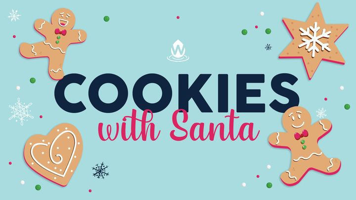 Cookies with Santa logo