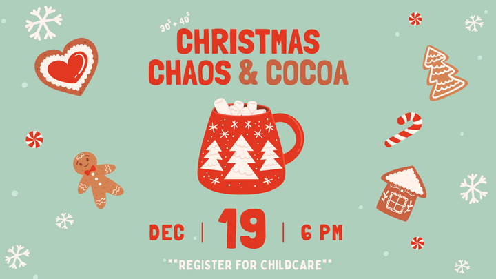30s-40s Christmas Chaos and Cocoa logo