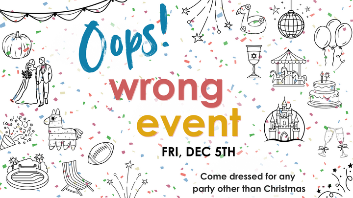 Oops! Wrong Event - Christmas Party logo
