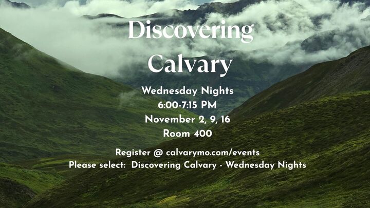 Discovering Calvary - Wednesday Nights logo