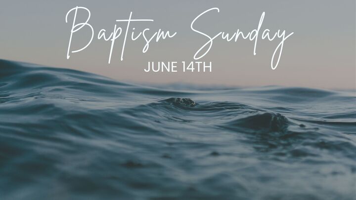 Baptism Sunday June 14 logo