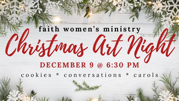 Ladies' Christmas Art Night logo