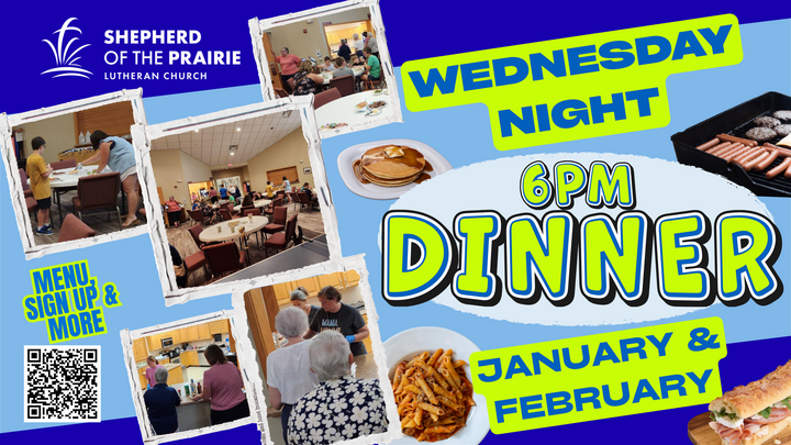 Wednesday Night Dinners - JANUARY & FEBRUARY logo