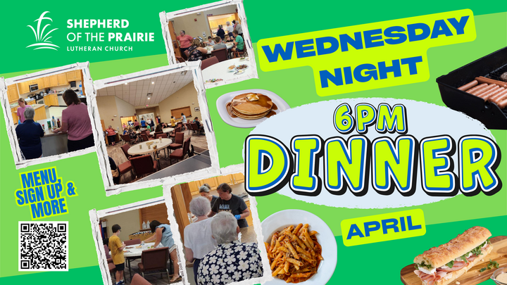 Wednesday Night Dinners - APRIL logo