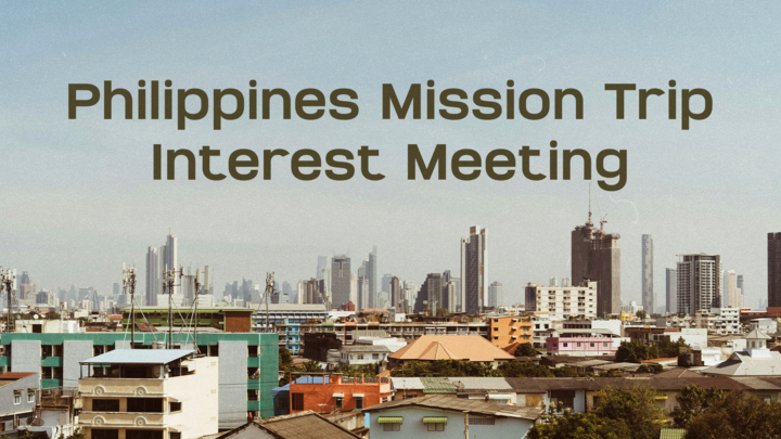 Philippines Mission Trip Interest Meeting  logo