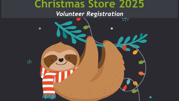 Christmas Store 2025 Volunteer Sign up logo