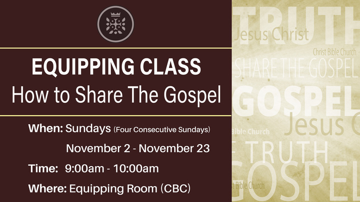Equipping Class: How to Share The Gospel logo