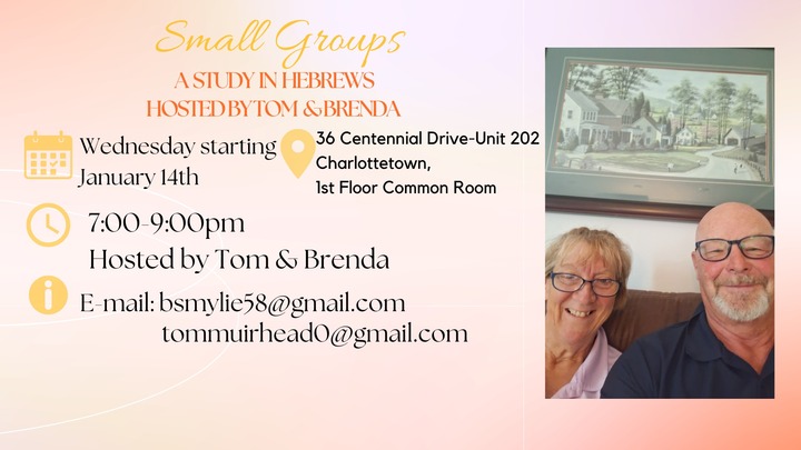 Small Group: A Study in Hebrews with Tom & Brenda logo