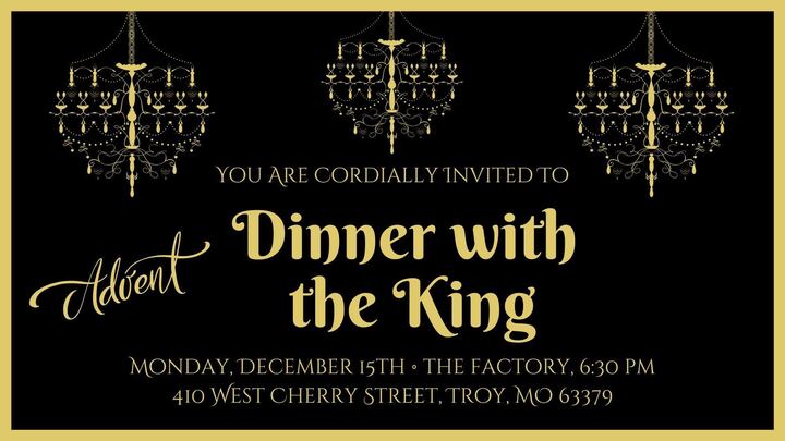 Dinner with the King - 2025 Advent logo