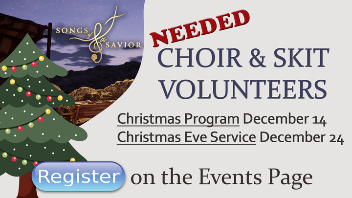Christmas Choir/Skit Volunteers logo