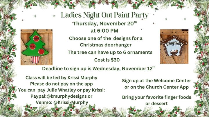 Ladies Paint Party logo