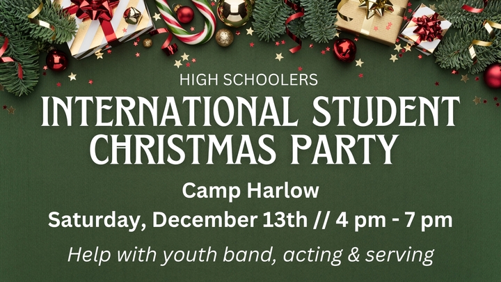 High Schoolers Serving International Students Christmas Party logo