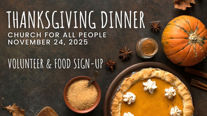 Thanksgiving Dinner - Church for All People logo