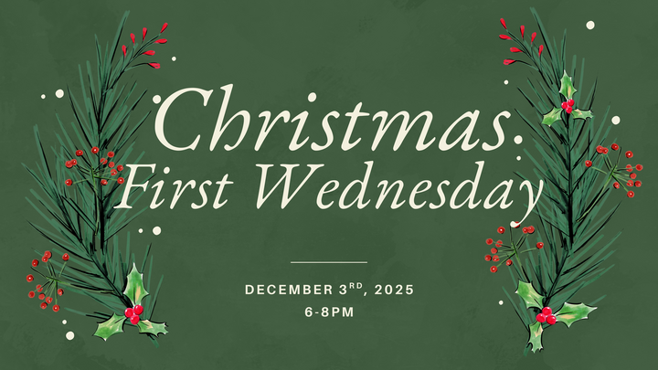 First Wednesday Christmas Party logo