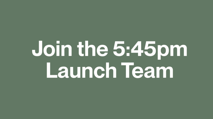 5:45pm Launch Team logo