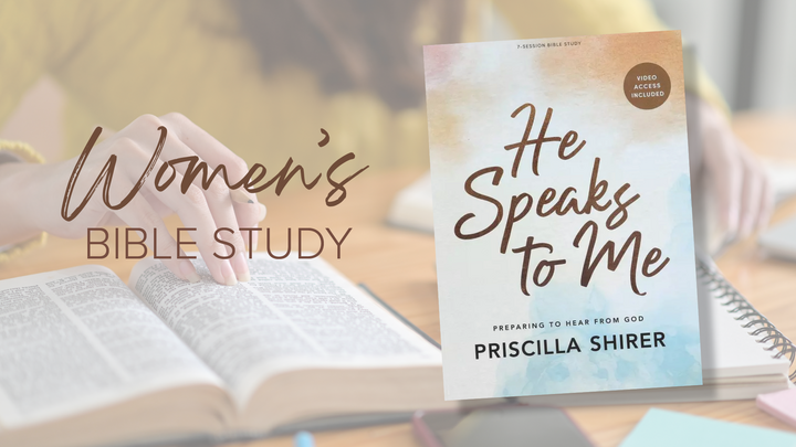 Women's Bible Study: He Speaks to Me logo