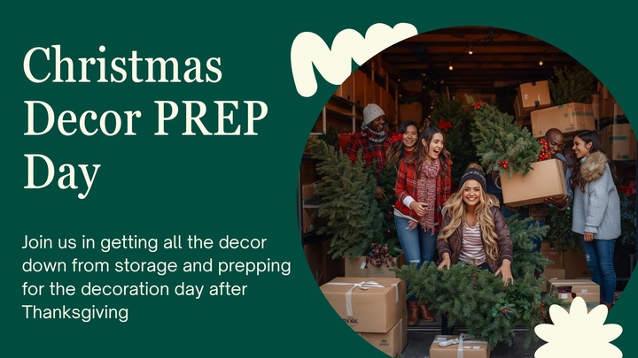Christmas Decorating: Prep & Manual Labor logo