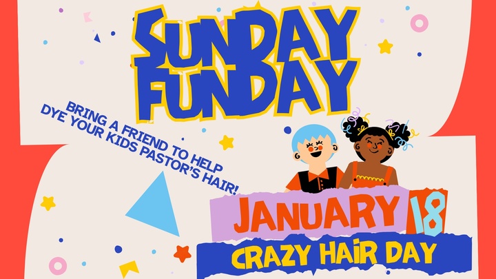 GT Kids Sunday Funday: Crazy Hair Day logo