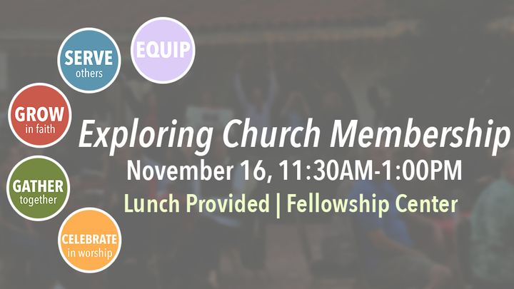 Exploring Church Membership Lunch logo