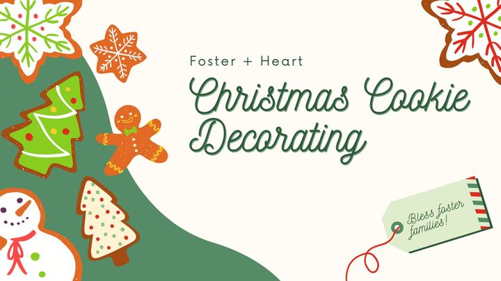 Cookie Decorating Party with Foster + Heart logo