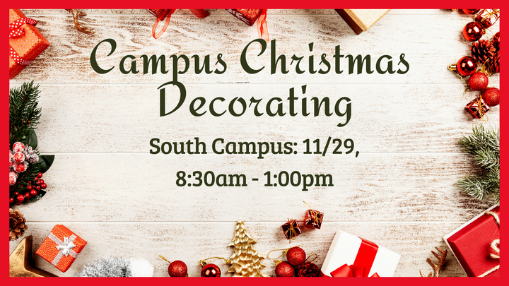 Christmas Decorating @ South Campus logo