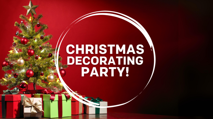 Christmas Decorating Party logo