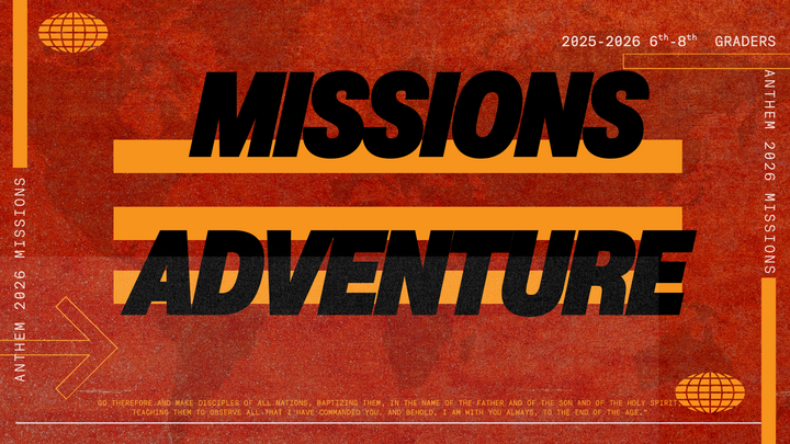 2026 Middle School Missions Adventure Application logo