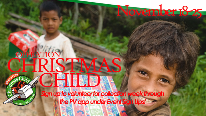 Operation Christmas Child Volunteers 2025 logo