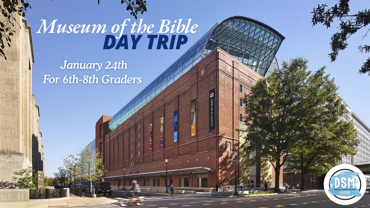 DSM Logos: Museum of the Bible Day Trip logo