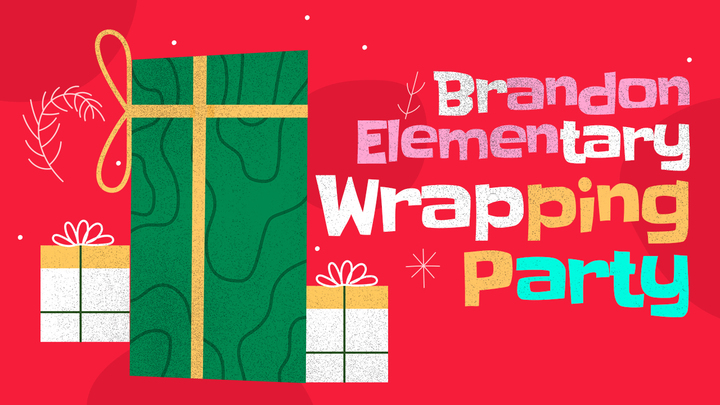 Brandon Elementary Wrapping Party logo